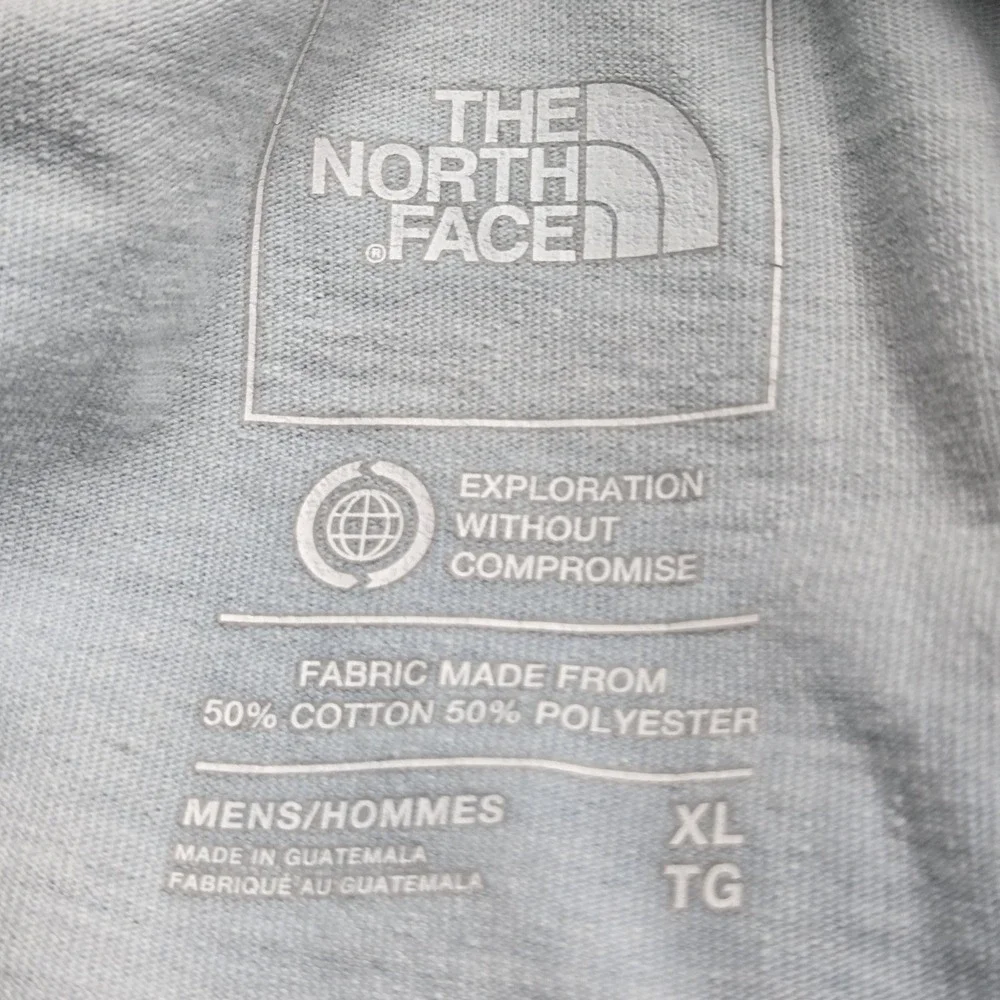 The North Face Men Shirt XL Light Blue Logo Short Sleeve